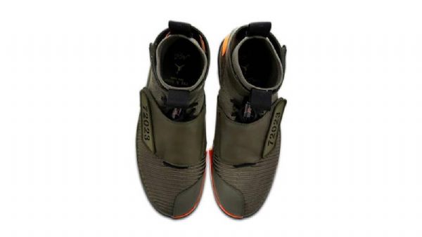 Nike Air Jordan 1 Xx Flyknit Sko Til Mænd Oliven Grøn Orange