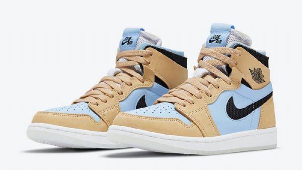 Nike Air Jordan 1 Zoom cmft Psychic Sko Til Damer Blå Brun