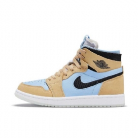 Nike Air Jordan 1 Zoom cmft Psychic Sko Til Mænd Blå Brun