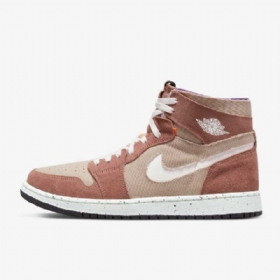 Nike Air Jordan 1 Zoom cmft Sko Til Mænd Lyserød Lilla Hvid