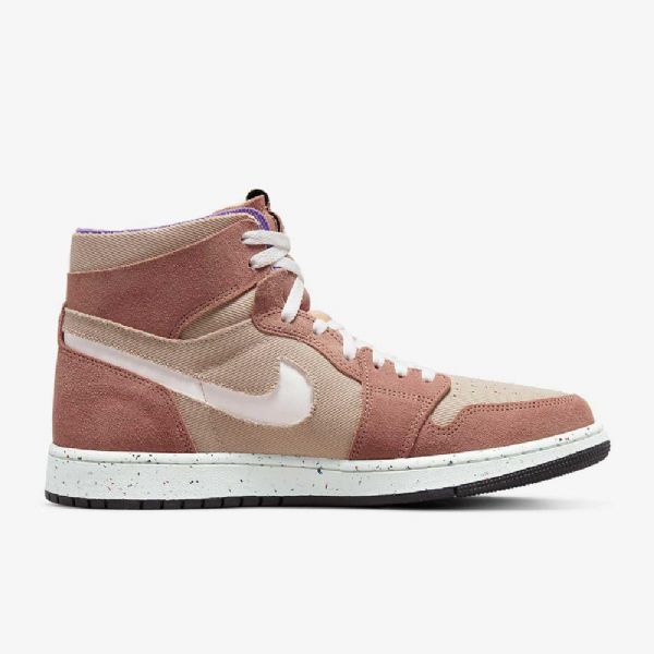 Nike Air Jordan 1 Zoom cmft Sko Til Mænd Lyserød Lilla Hvid