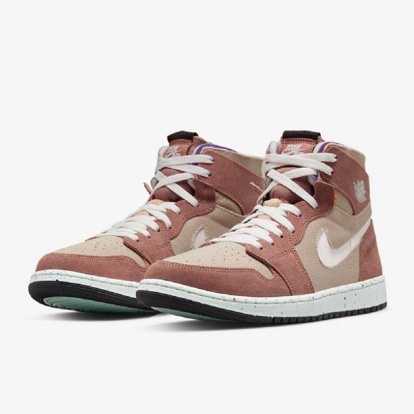 Nike Air Jordan 1 Zoom cmft Sko Til Mænd Lyserød Lilla Hvid
