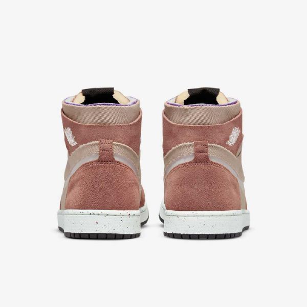 Nike Air Jordan 1 Zoom cmft Sko Til Mænd Lyserød Lilla Hvid