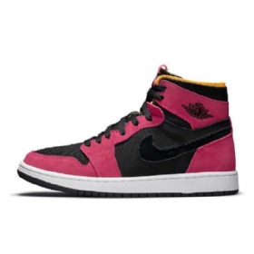 Nike Air Jordan 1 Zoom Comfort Fireberry Sko Til Mænd Burgundy Sort