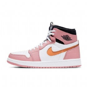 Nike Air Jordan 1 Zoom Comfort Glaze Sko Til Damer Lyserød