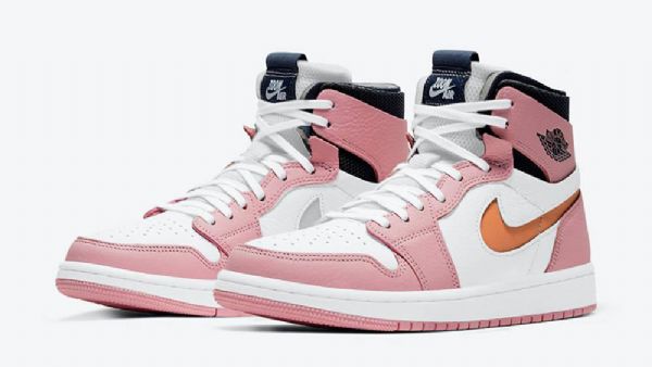 Nike Air Jordan 1 Zoom Comfort Glaze Sko Til Damer Lyserød