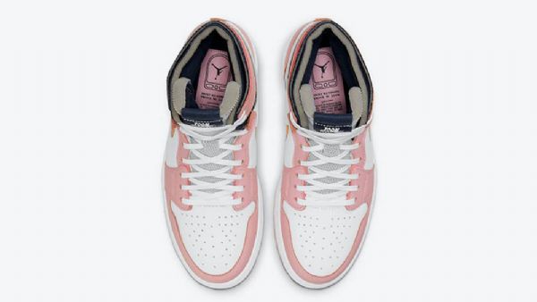 Nike Air Jordan 1 Zoom Comfort Glaze Sko Til Damer Lyserød