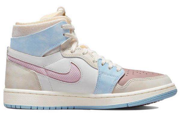 Nike Air Jordan 1 Zoom Air Comfort Høje Overdele Retro Basketball Sko Til Damer Lyserød