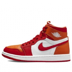 Nike Air Jordan 1 Zoom Air Comfort Retro Basketball Sko Til Damer Rød