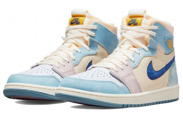 Nike Air Jordan 1 Zoom Comfort Retro Basketball Sko Til Mænd Blå