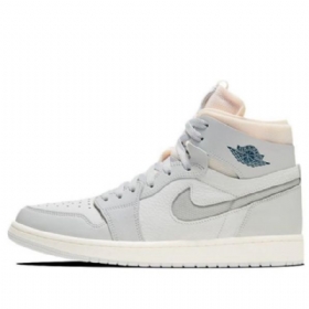 Nike Air Jordan 1 Zoom Comfort Retro Basketball Sko Til Mænd Grå
