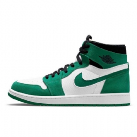 Nike Air Jordan 1 Zoom Comfort Stadium Sko Til Mænd Grøn Hvid