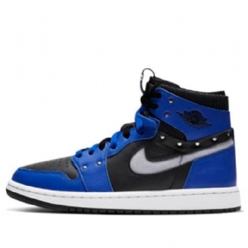 Nike Air Jordan 1 Zoom Komfort Se Retro Basketball Sko Til Damer Sort Blå