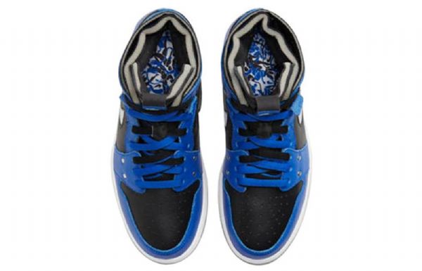 Nike Air Jordan 1 Zoom Komfort Se Retro Basketball Sko Til Damer Sort Blå