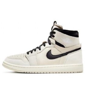 Nike Air Jordan 1 Zoom Retro Basketball Sko Til Damer Hvid