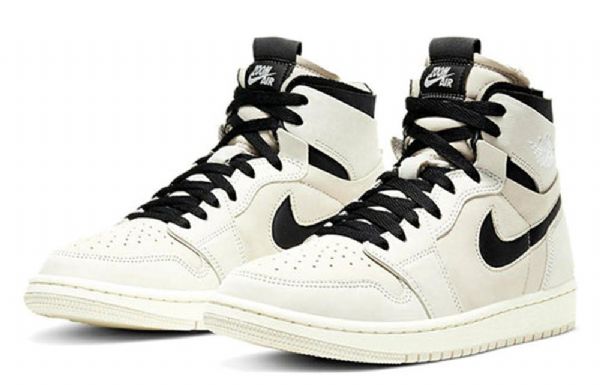 Nike Air Jordan 1 Zoom Retro Basketball Sko Til Damer Hvid