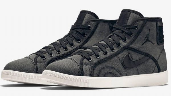 Nike Air Jordan Sky High Tops Og Sko Til Mænd Sort Grå