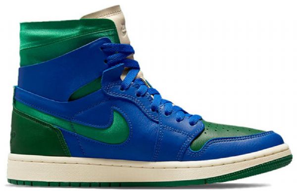 Nike Aleali May Air Jordan 1 Høje Overdele Zoom Comfort Retro Basketball Sko Til Mænd Grøn Blå