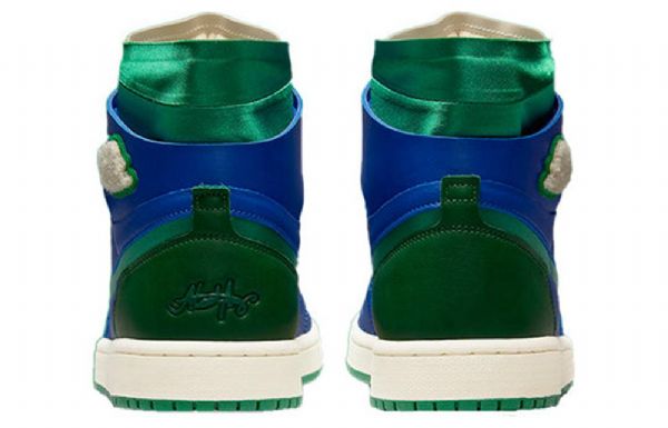 Nike Aleali May Air Jordan 1 Høje Overdele Zoom Comfort Retro Basketball Sko Til Mænd Grøn Blå
