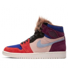 Nike Aleali May Air Jordan 1 Retro Høje Overdele Basketball Sko Til Damer Flerfarvet