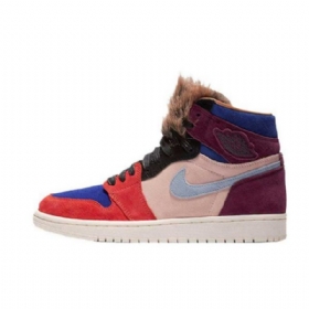 Nike Aleali May Jordan 1 Retro Høje Overdele Viotech Sko Til Damer Flerfarvet