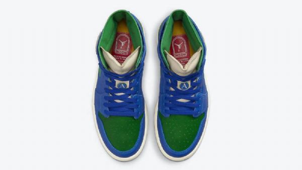 Nike Aleali May Jordan 1 Zoom Comfort Califia Sko Til Damer Grøn Blå