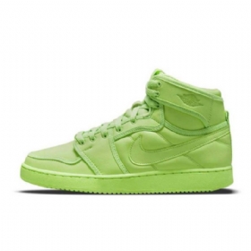 Nike Billie Eilish Air Jordan 1 Høje Overdele Ko Volt Sko Til Mænd Grøn
