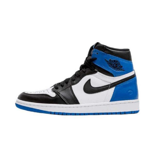 Nike Fragment Air Jordan 1 Sko Til Mænd Sort Blå