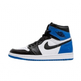 Nike Fragment Air Jordan 1 Sko Til Mænd Sort Blå