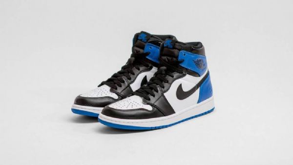 Nike Fragment Air Jordan 1 Sko Til Mænd Sort Blå