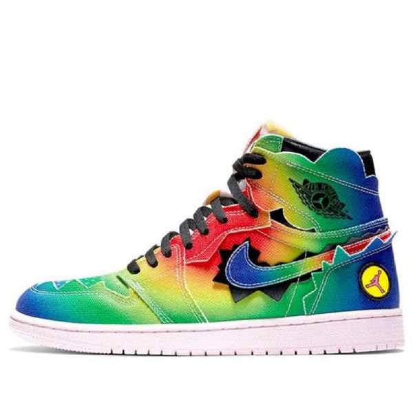 Nike J. Balvin Air Jordan 1 Retro Og Høje Overdele Basketball Sko Til Mænd Flerfarvet