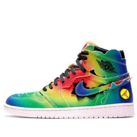 Nike J. Balvin Air Jordan 1 Retro Og Høje Overdele Basketball Sko Til Mænd Flerfarvet