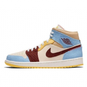 Nike Maison Chateau Jordan 1 Mid Tops Fearless Sko Til Dame Flerfarvet