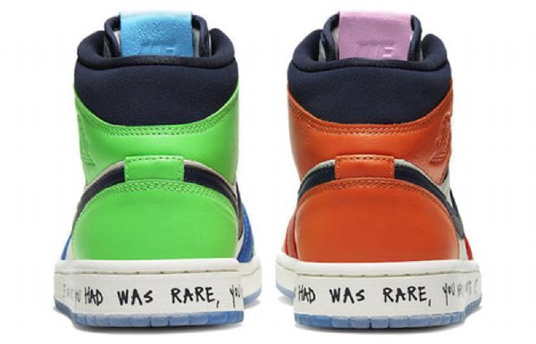 Nike Melody Ehsani Air Jordan 1 Mid Tops Retro Basketball Sko Til Damer Flerfarvet