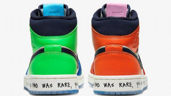Nike Melody Ehsani Jordan 1 Mid Tops Fearless Sko Til Dame Flerfarvet