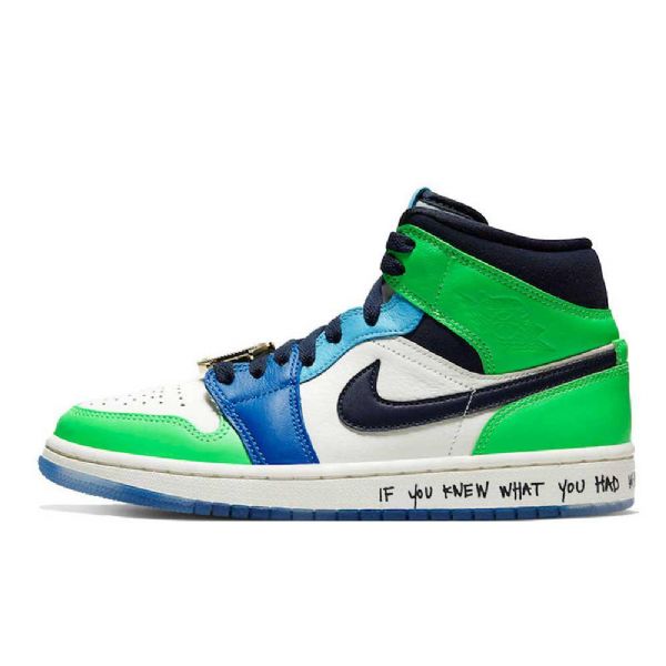 Nike Melody Ehsani Jordan 1 Mid Tops Fearless Sko Til Mænd Flerfarvet