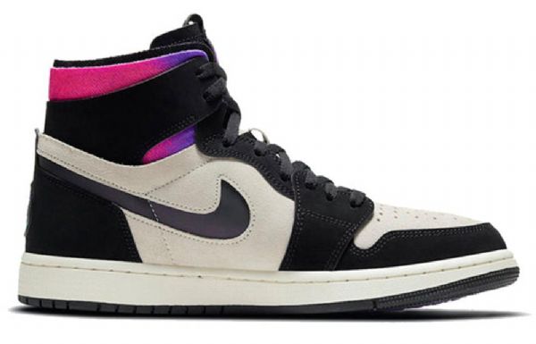 Nike Paris Saint-germain Air Jordan 1 Høje Overdele Zoom Komfort Retro Basketball Sko Til Mænd Sort Lilla