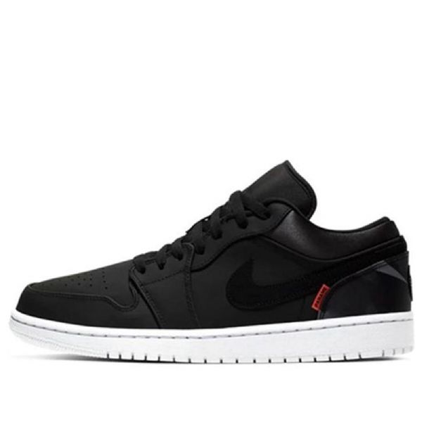 Nike Paris Saint-germain Air Jordan 1 Lave Overdele Bg Retro Basketball Sko Til Mænd Sort