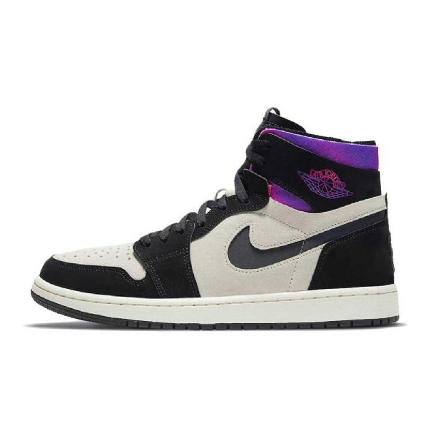 Nike Psg Air Jordan 1 Zoom Comfort Psychic Sko Til Mænd Hvid Lyserød