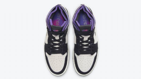 Nike Psg Air Jordan 1 Zoom Comfort Psychic Sko Til Mænd Hvid Lyserød