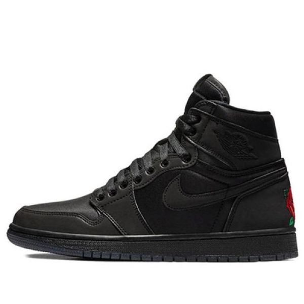 Nike Rox Brun Air Jordan 1 Retro Høje Toppe Og Basketballsko Til Kvinder Sort