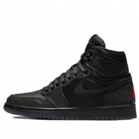 Nike Rox Brun Air Jordan 1 Retro Høje Toppe Og Basketballsko Til Kvinder Sort