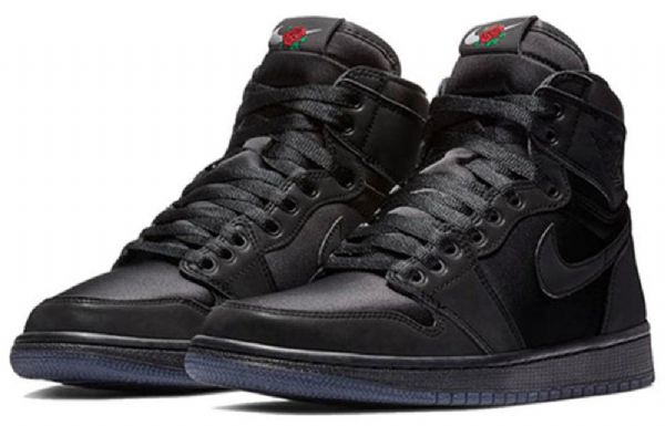 Nike Rox Brun Air Jordan 1 Retro Høje Toppe Og Basketballsko Til Kvinder Sort