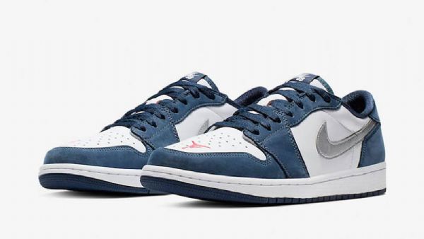 Nike Sb Air Jordan 1 Low Tops Sko Til Mænd Marineblå
