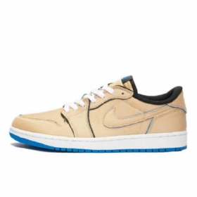 Nike Sb Air Jordan Low Tops Camel Sko Til Damer Brun Blå