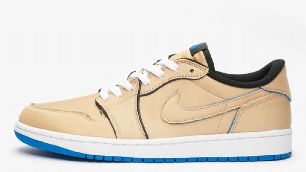Nike Sb Air Jordan Low Tops Camel Sko Til Damer Brun Blå