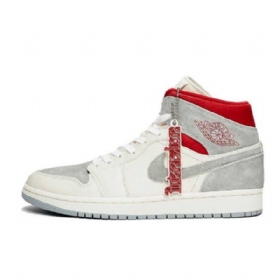 Nike Sns Jordan 1 Mid Tops 20-års Jubilæumssko Til Mænd Grå