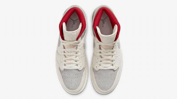 Nike Sns Jordan 1 Mid Tops 20-års Jubilæumssko Til Mænd Grå