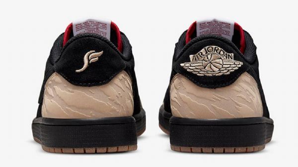 Nike Solefly Air Jordan 1 Low Tops Carnivore Sko Til Damer Sort