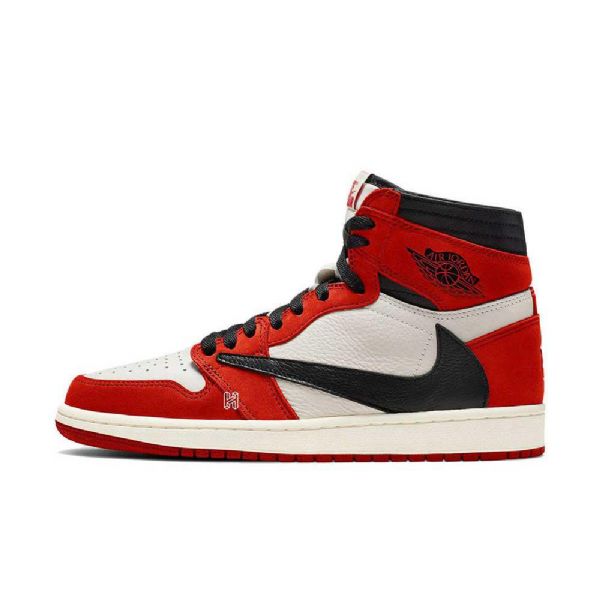 Nike Travis Scott Air Jordan 1 Chicago Sko Til Mænd Sort Blå